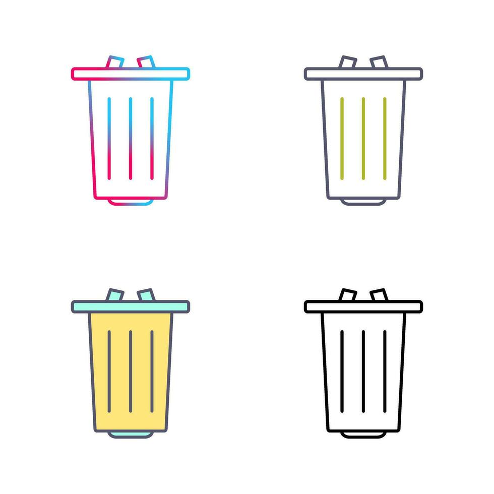 icono de vector de basura