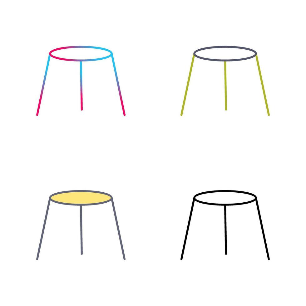 Unique Stool Vector Icon