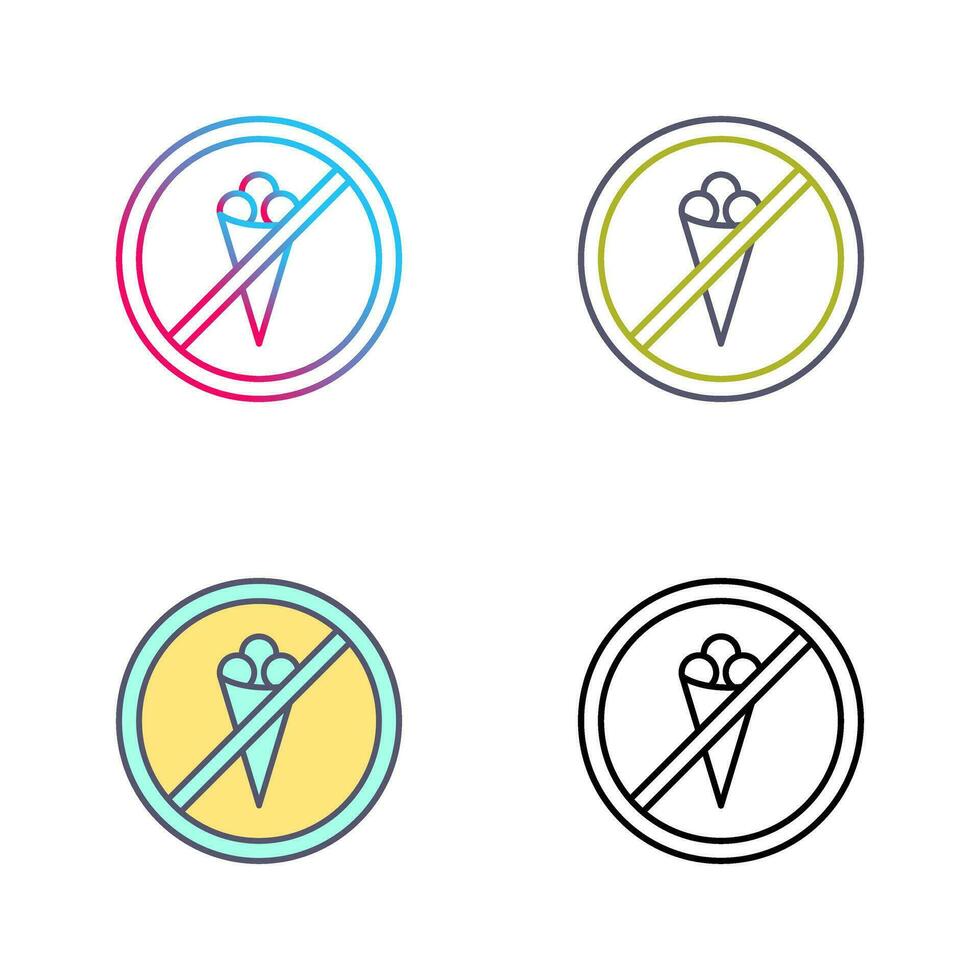 No Icecream Vector Icon