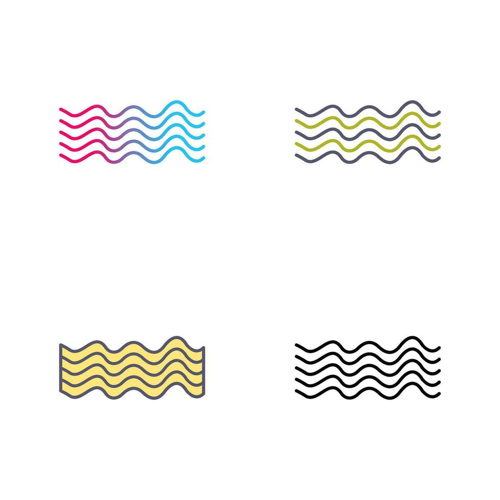 Magnetic Waves Vector Icon