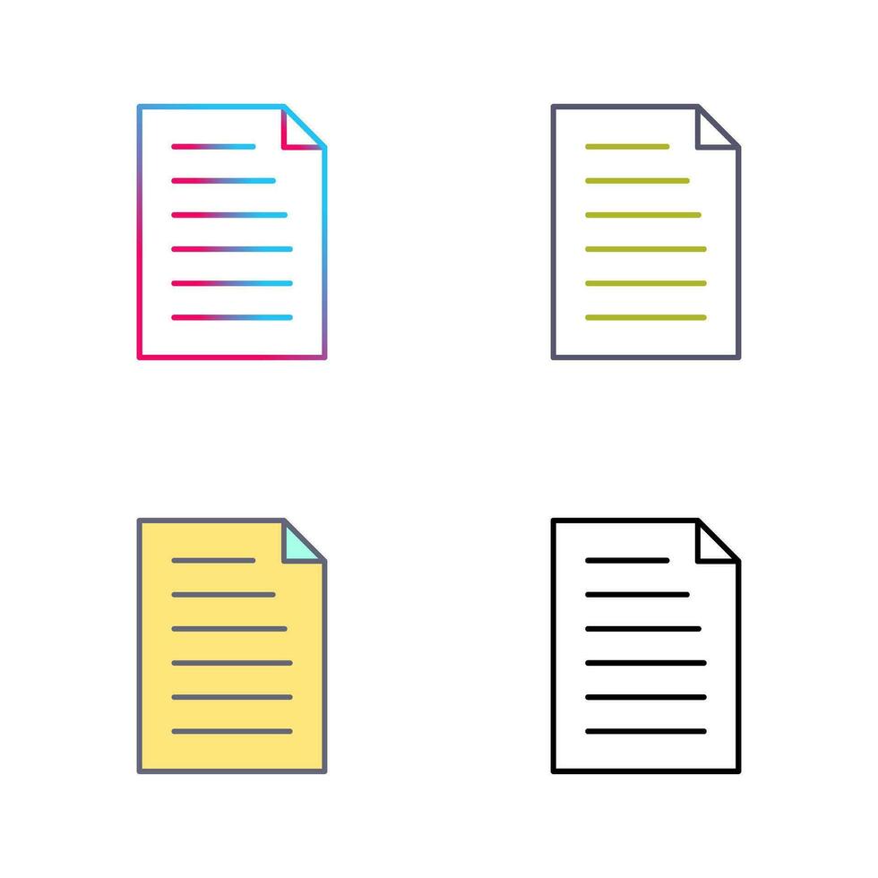 Unique Document Vector Icon