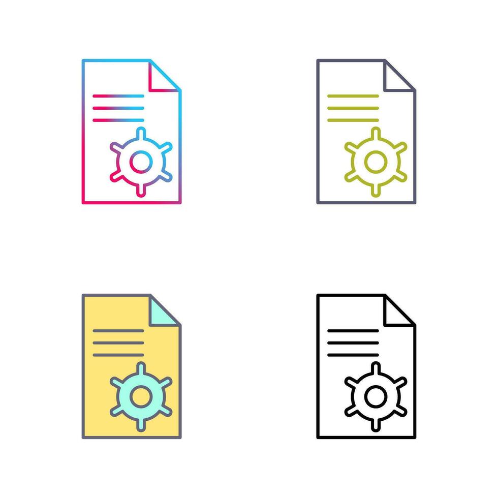 Unique Content Management Vector Icon