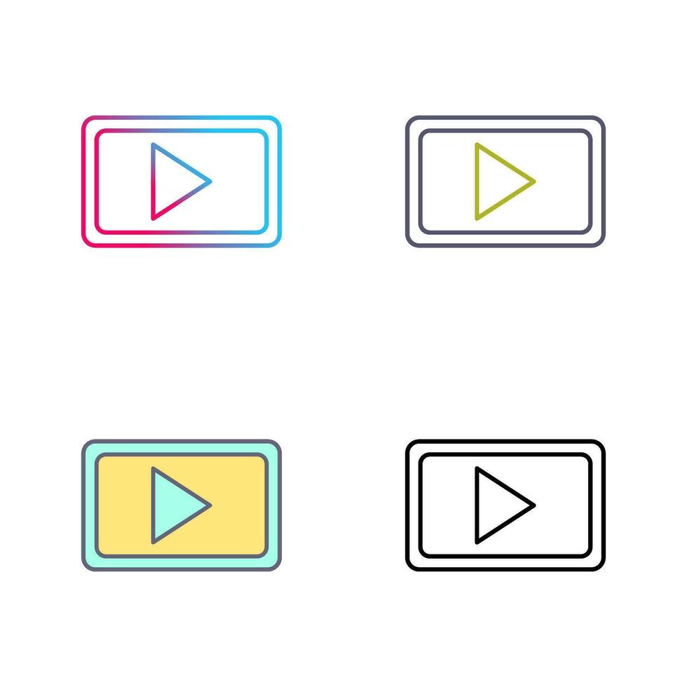 Unique Video Communication Vector Icon