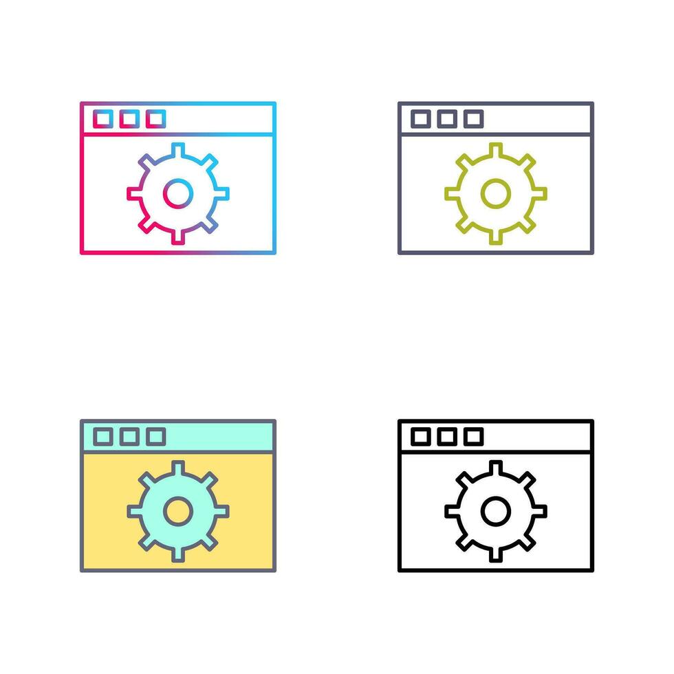 Unique Settings Vector Icon