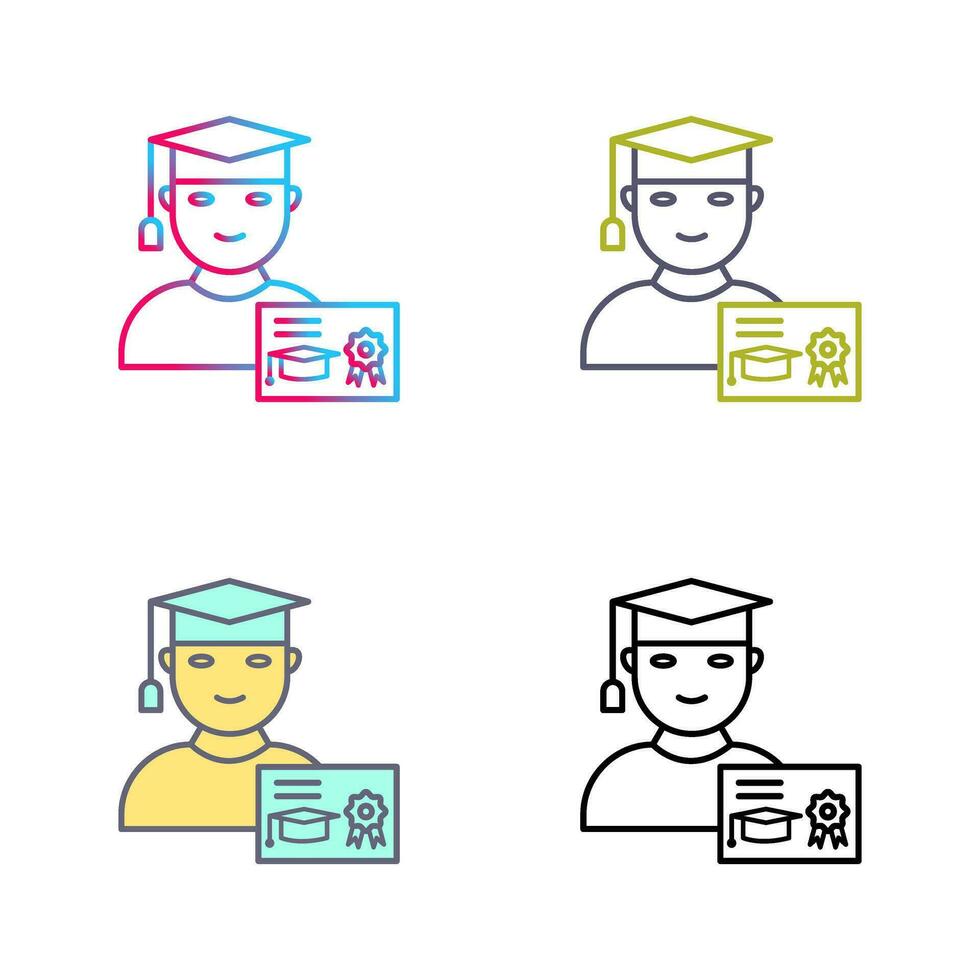 Unique Receiving Degree Vector Icon