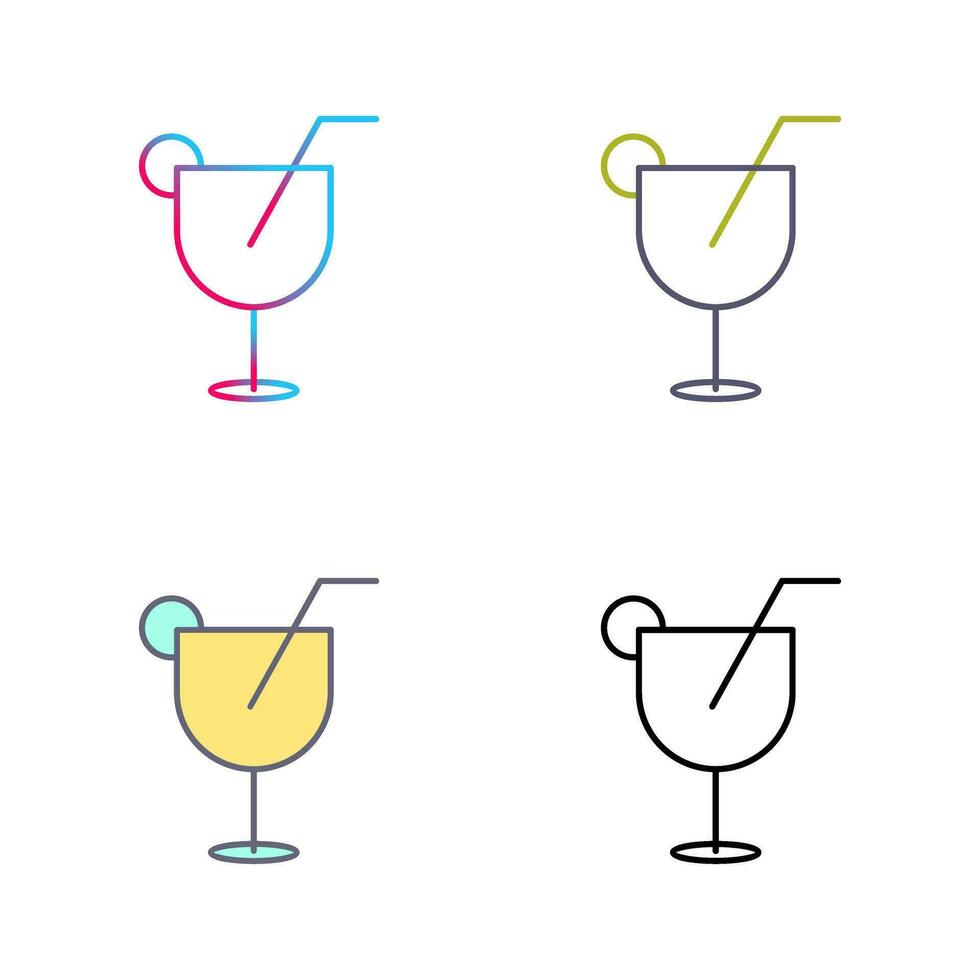 icono de vector de bebidas únicas