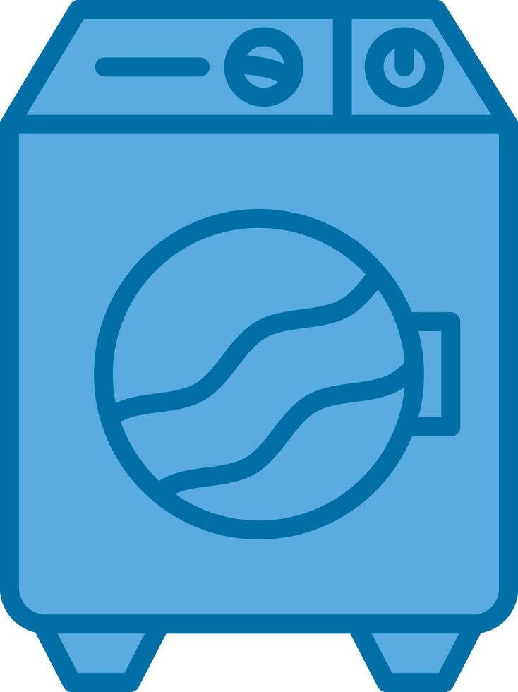 Washing machine Vector Icon Design