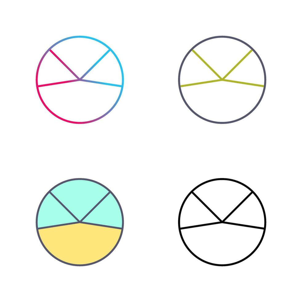Pie Chart Analysis Vector Icon