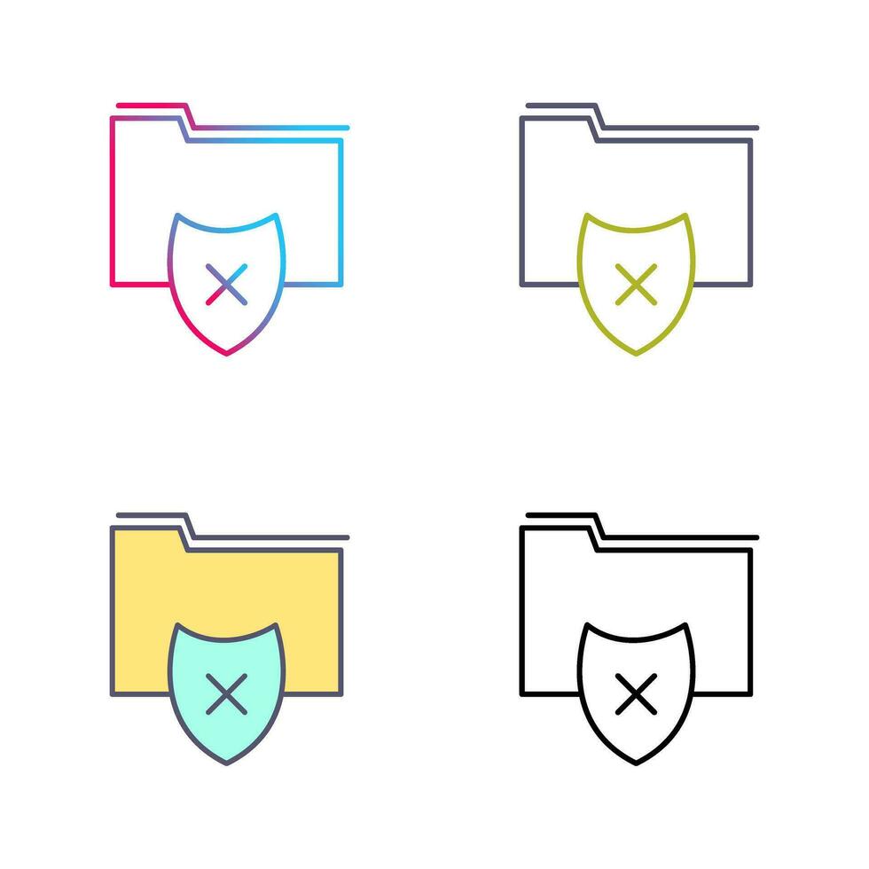 Vulnerable Folder Vector Icon