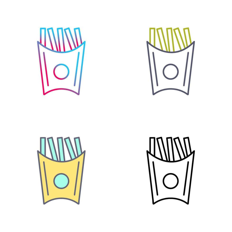 Unique French Fries Vector Icon