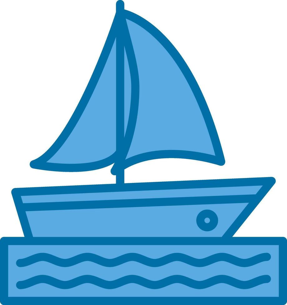 Catamaran Vector Icon Design