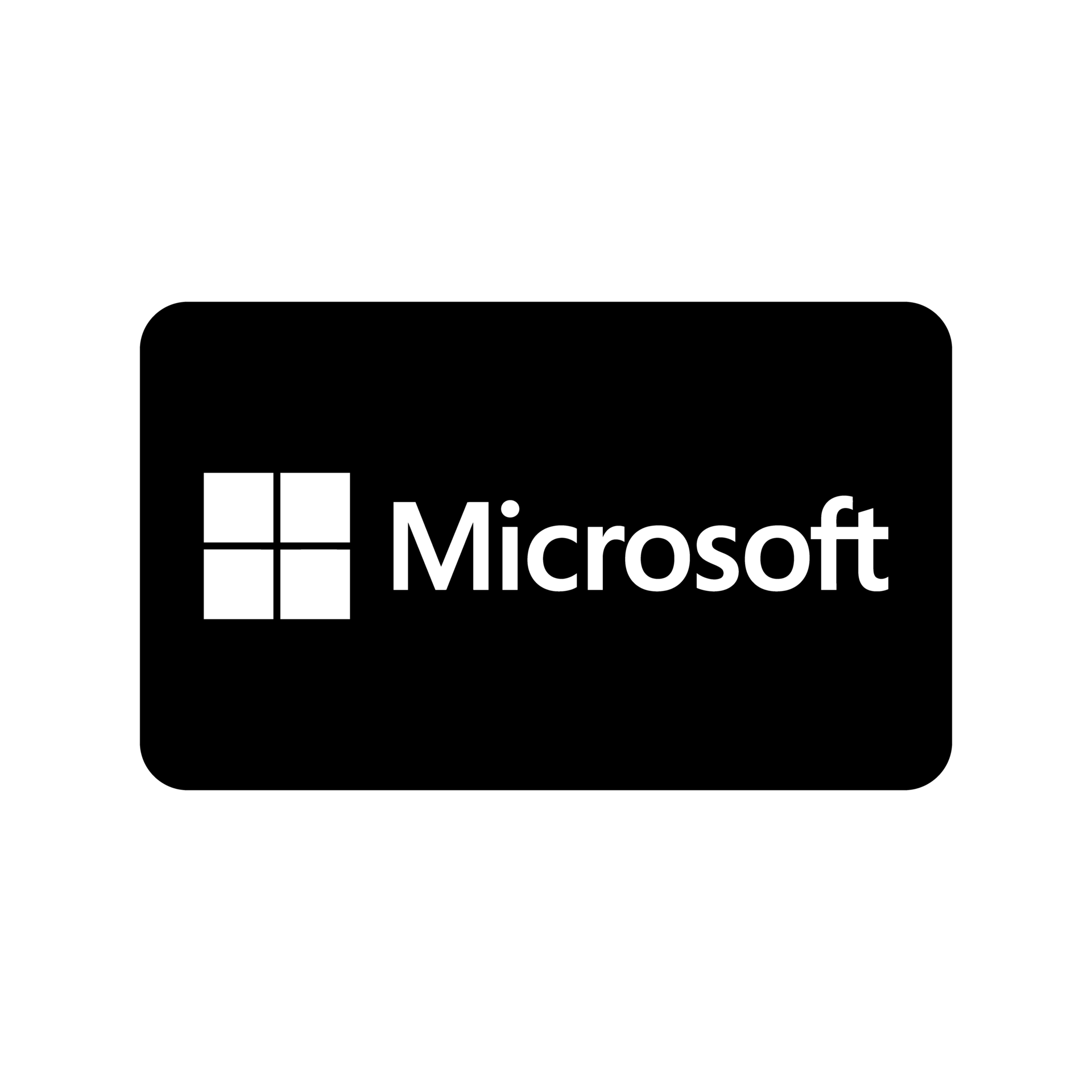 Microsoft black logo transparent PNG 24983675 PNG