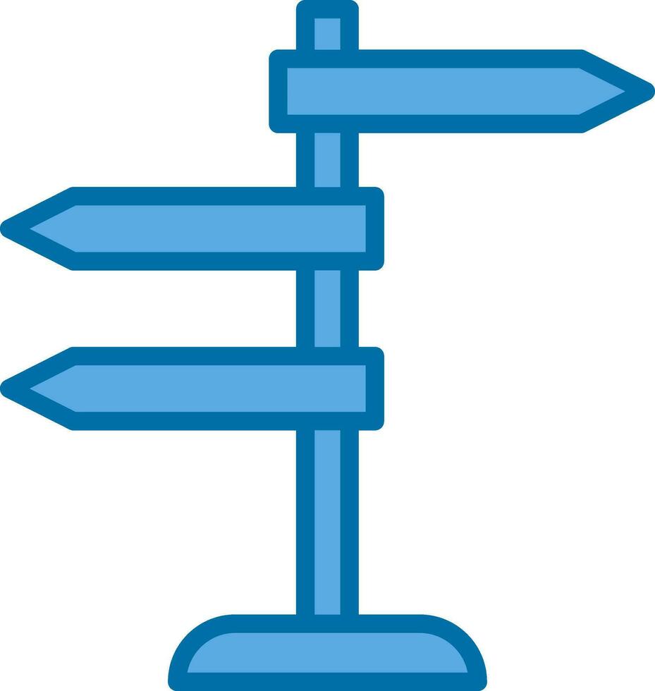 Signpost Vector Icon Design