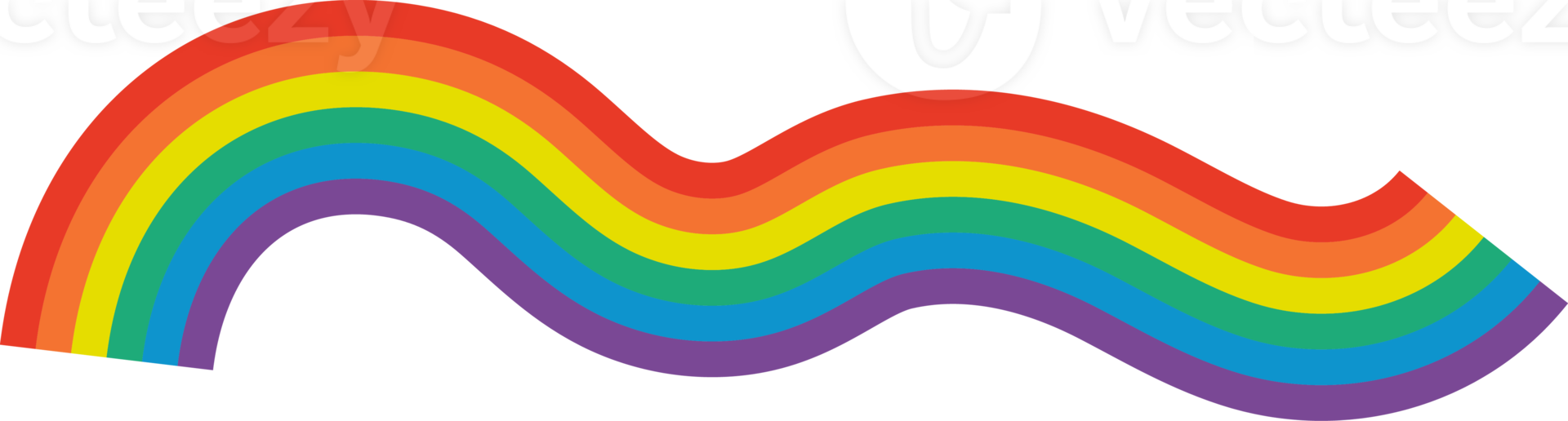 Rainbow brush stroke, rainbow color pattern, colors of the LGBT pride community. png