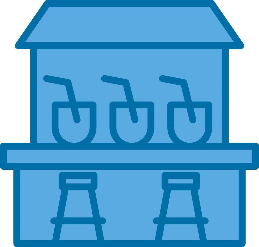 Beach bar Vector Icon Design