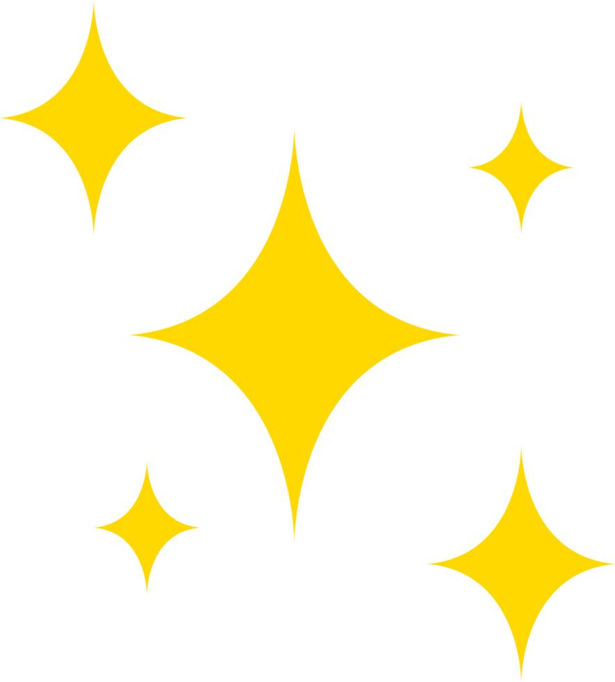 amarelo brilhos emoji png