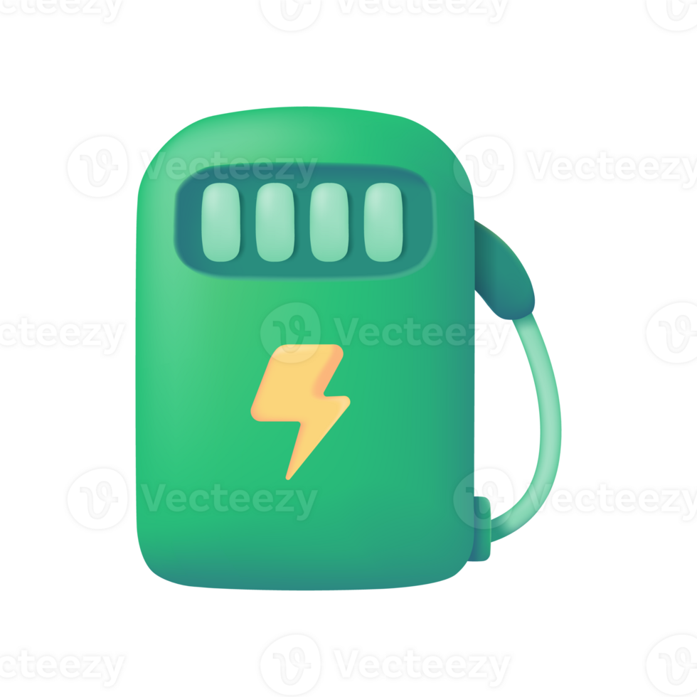 mise en charge station pour électrique voitures La technologie concept pour le monde. 3d illustration png