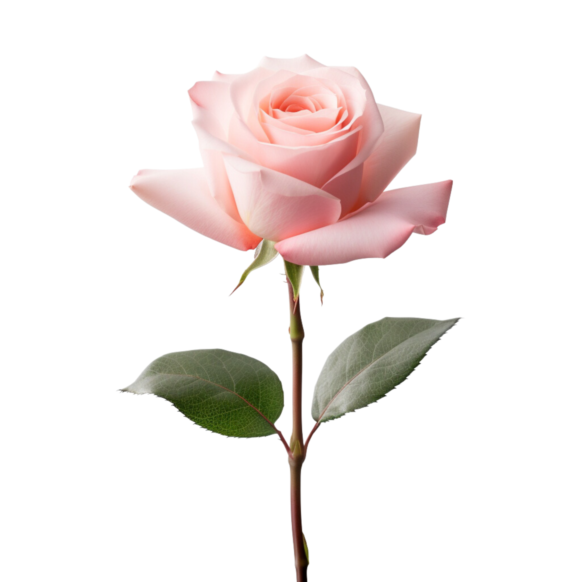 Beautiful Pink Rose On Transparent Background Ai Generated 24984236 Png