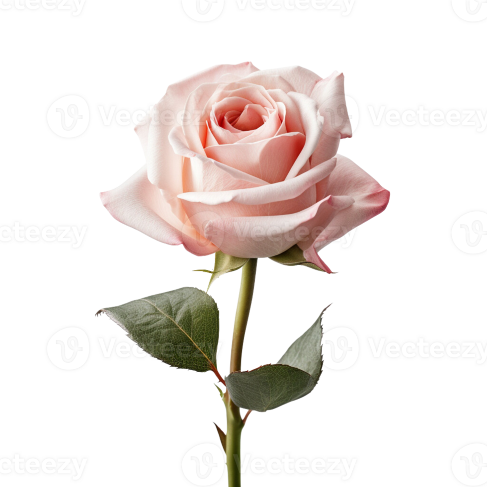 bellissimo rosa rosa su trasparente sfondo. ai generato png