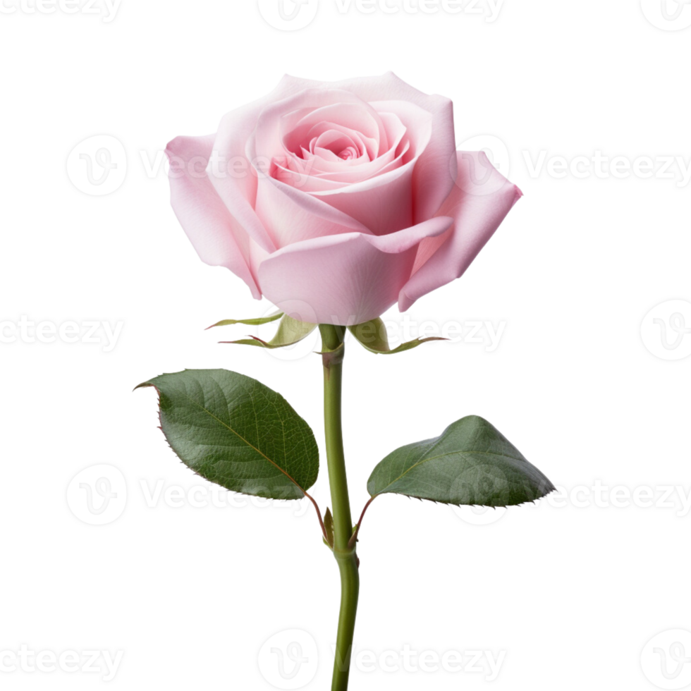 bellissimo rosa rosa su trasparente sfondo. ai generato png