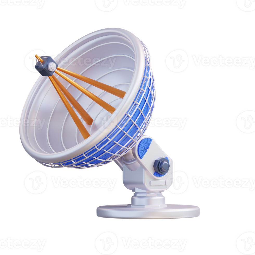 3d illustration space antenna png
