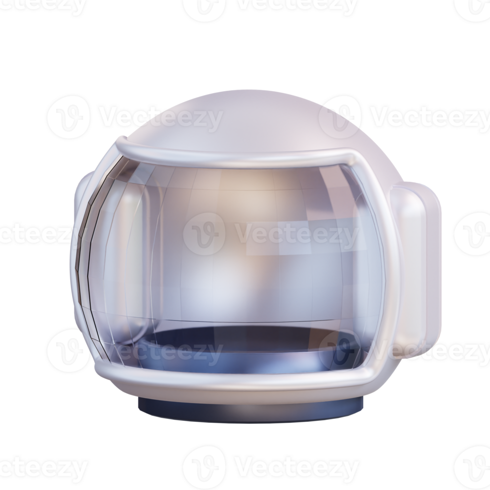 3d illustration of astronaut helmet png