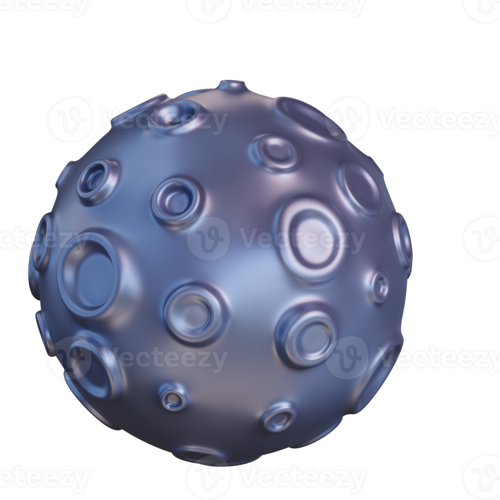 3d illustration of moon png
