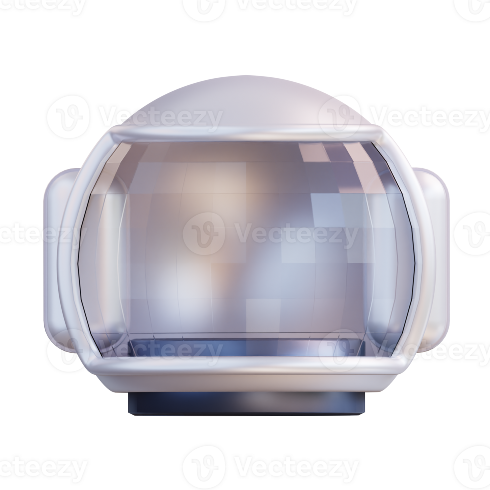 3d illustration of astronaut helmet png