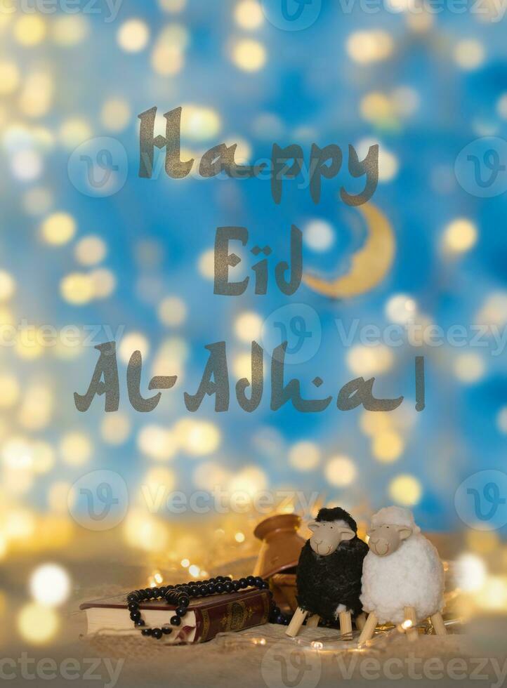 Happy Eid Al-Adha Happy Festival of Sacrifice. photo