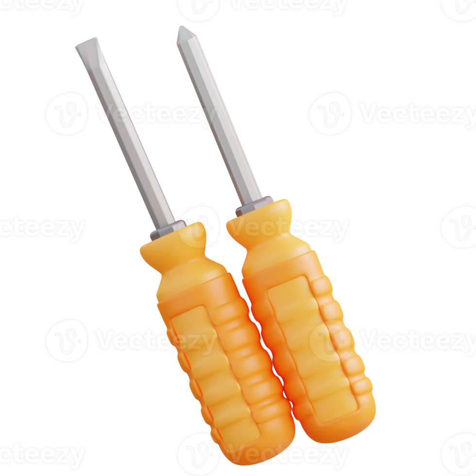 3d illustration screwdriver png