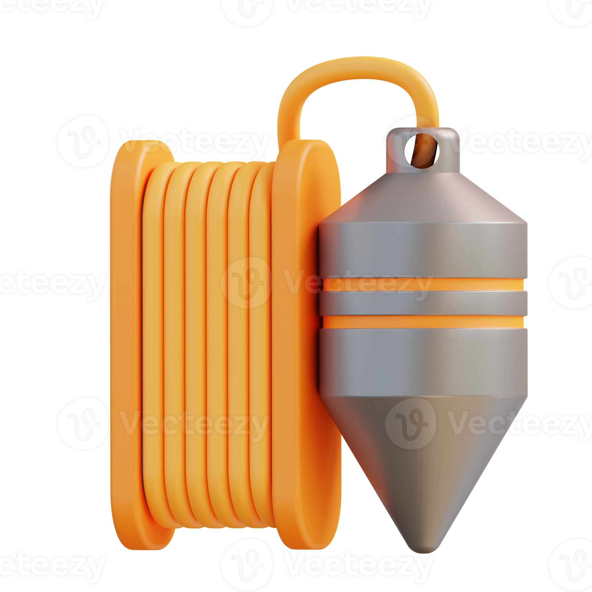 3d illustration plumb bob 24984719 PNG