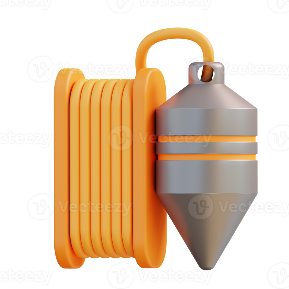 3d illustration plumb bob png