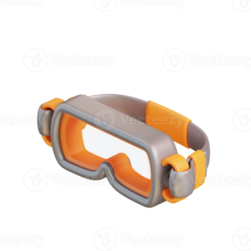 3d illustration safety glasses png