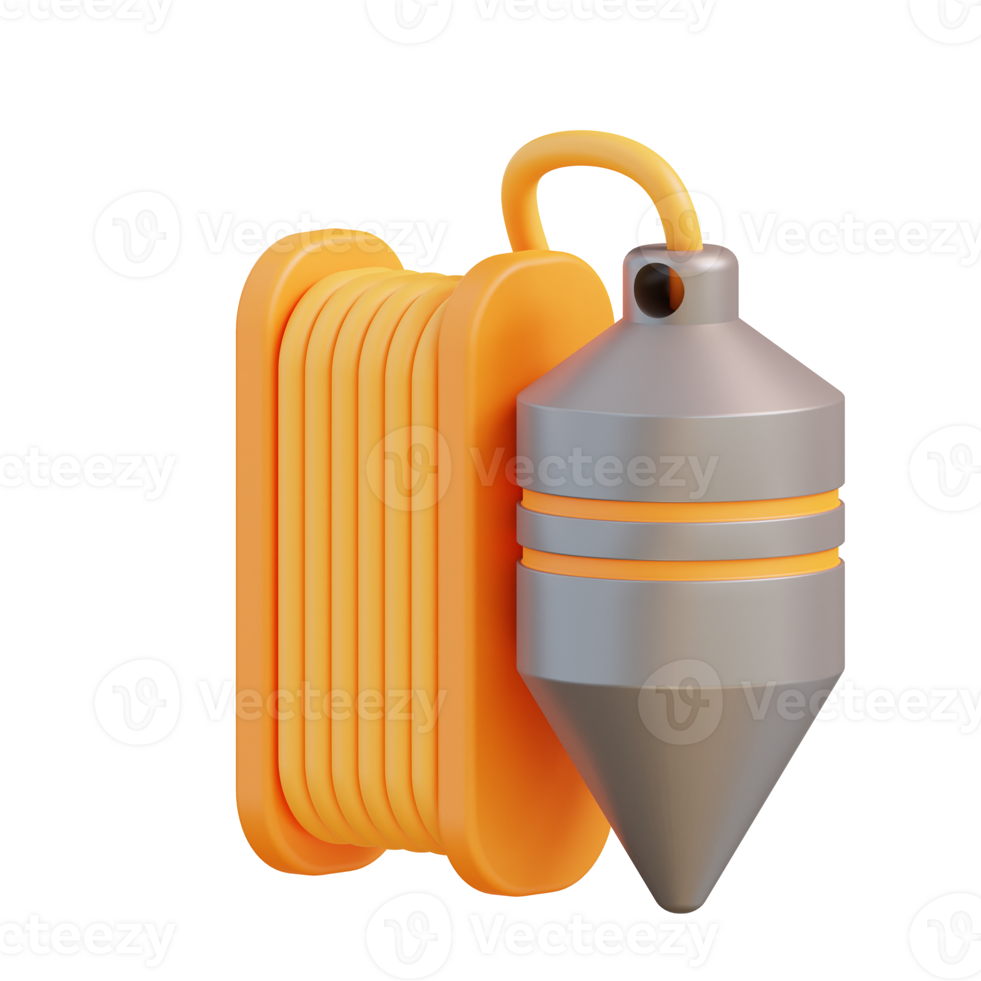 3d illustration plumb bob 24984731 PNG