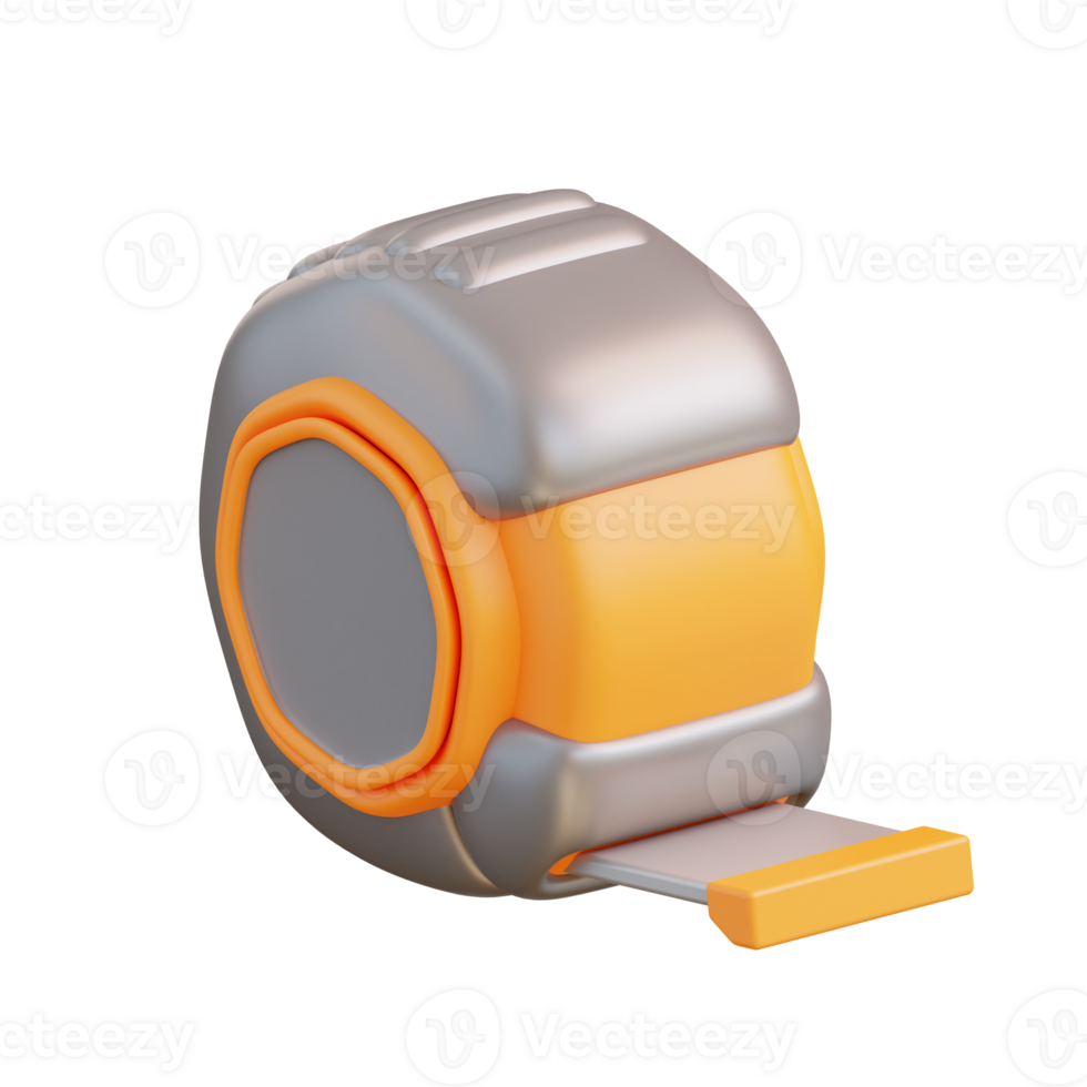 3d illustration measurement tape png
