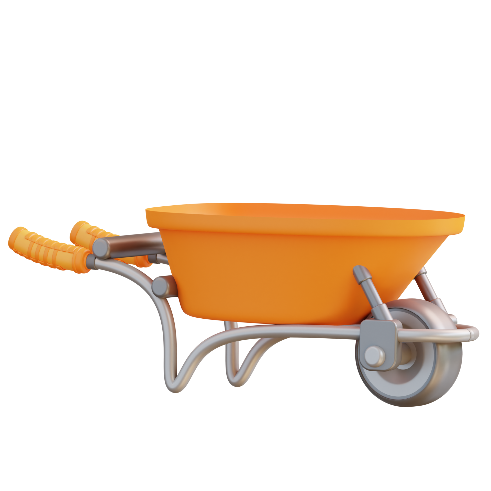 3d illustration wheel barrow 24984737 PNG