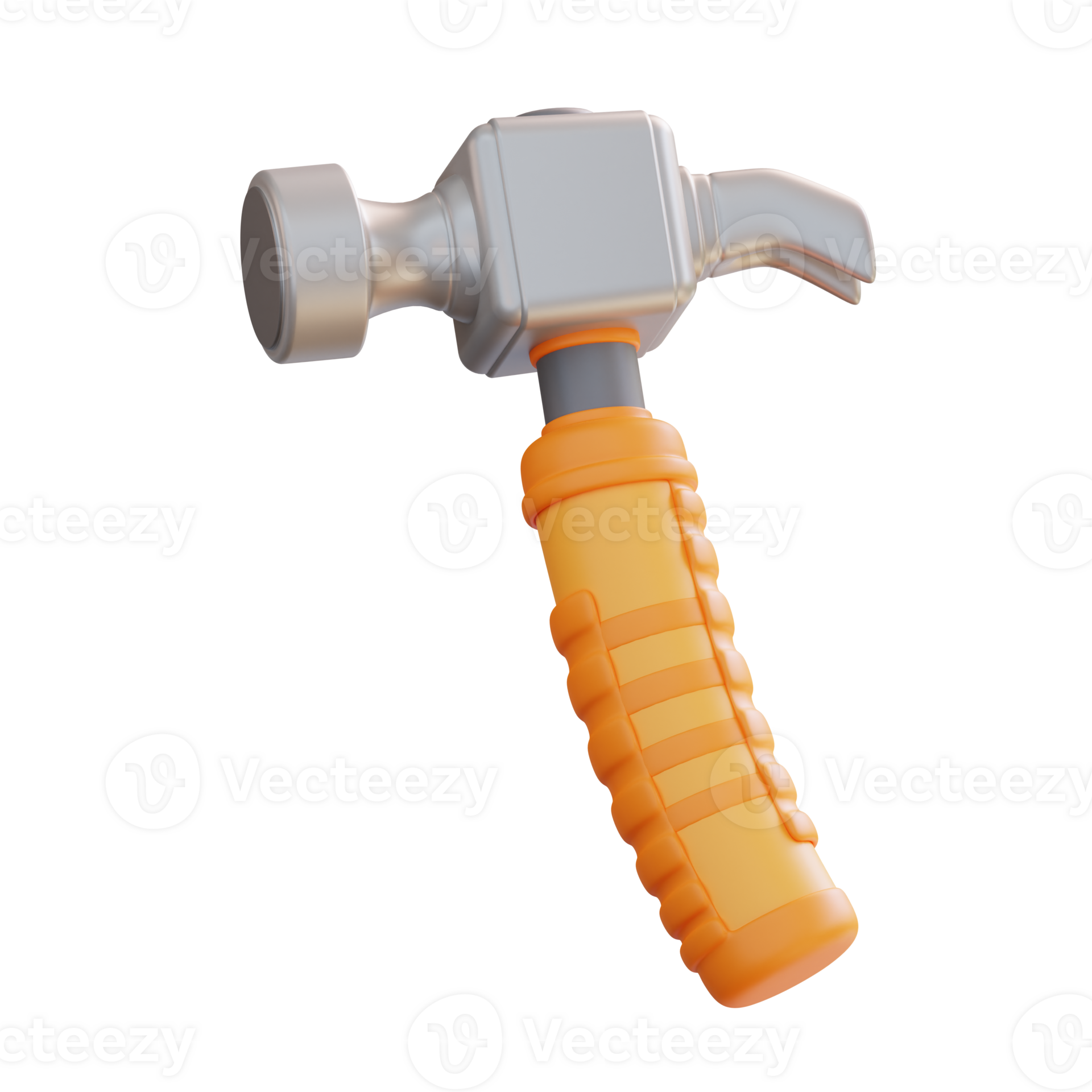 3d illustration of hammer and nail picker 24984760 PNG
