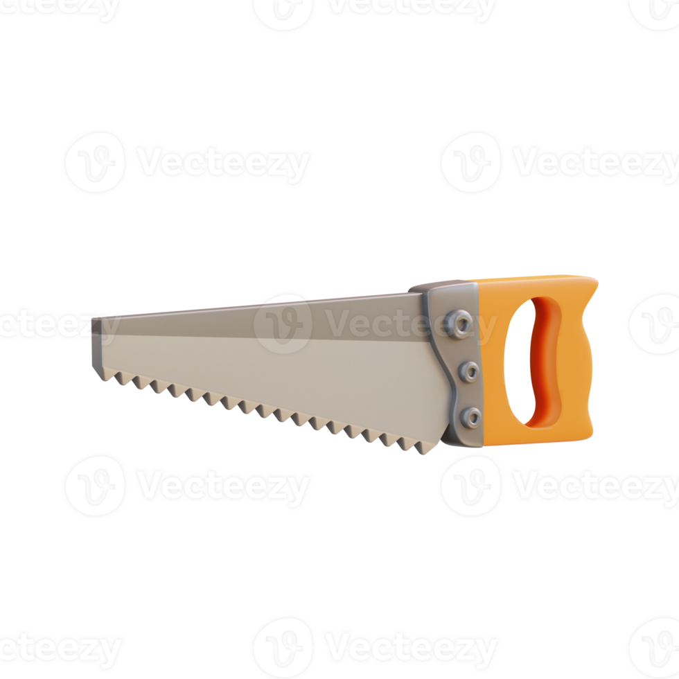 3d illustration hand saw png