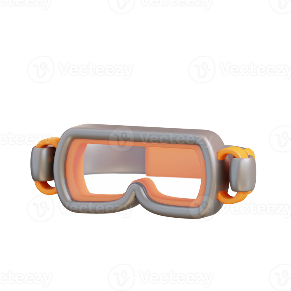 3d illustration safety glasses png