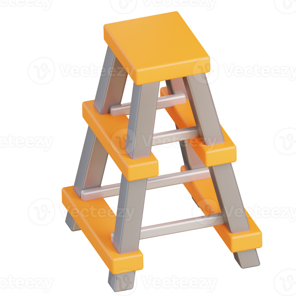 3d illustration ladder png