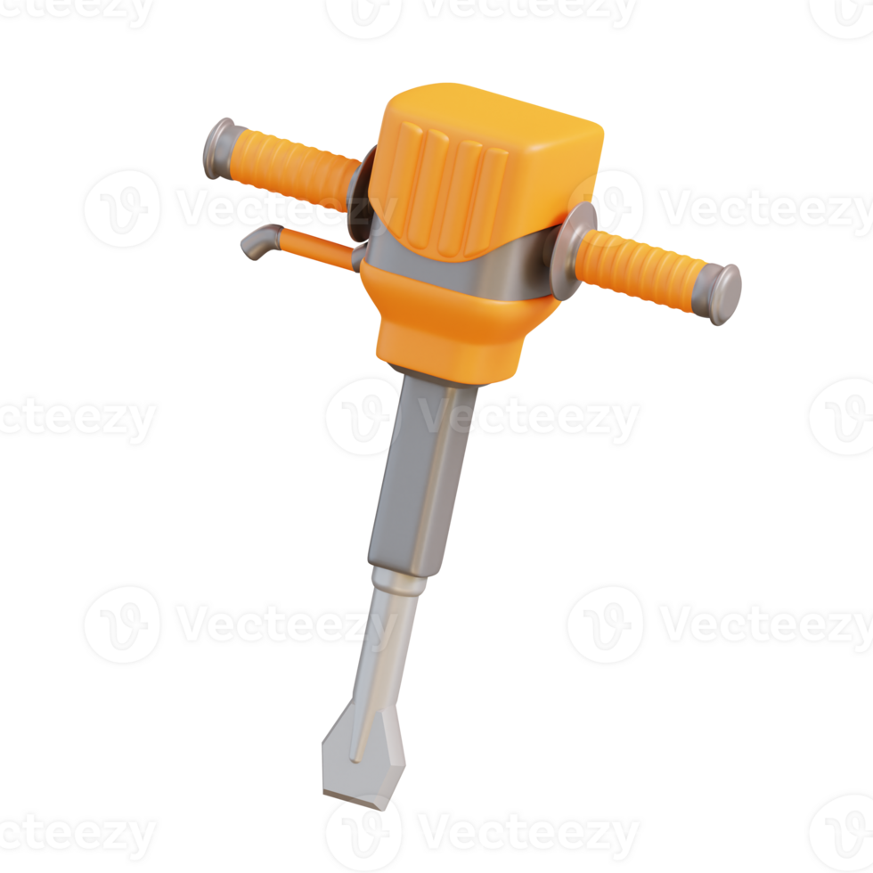 3d illustration jack hammer png