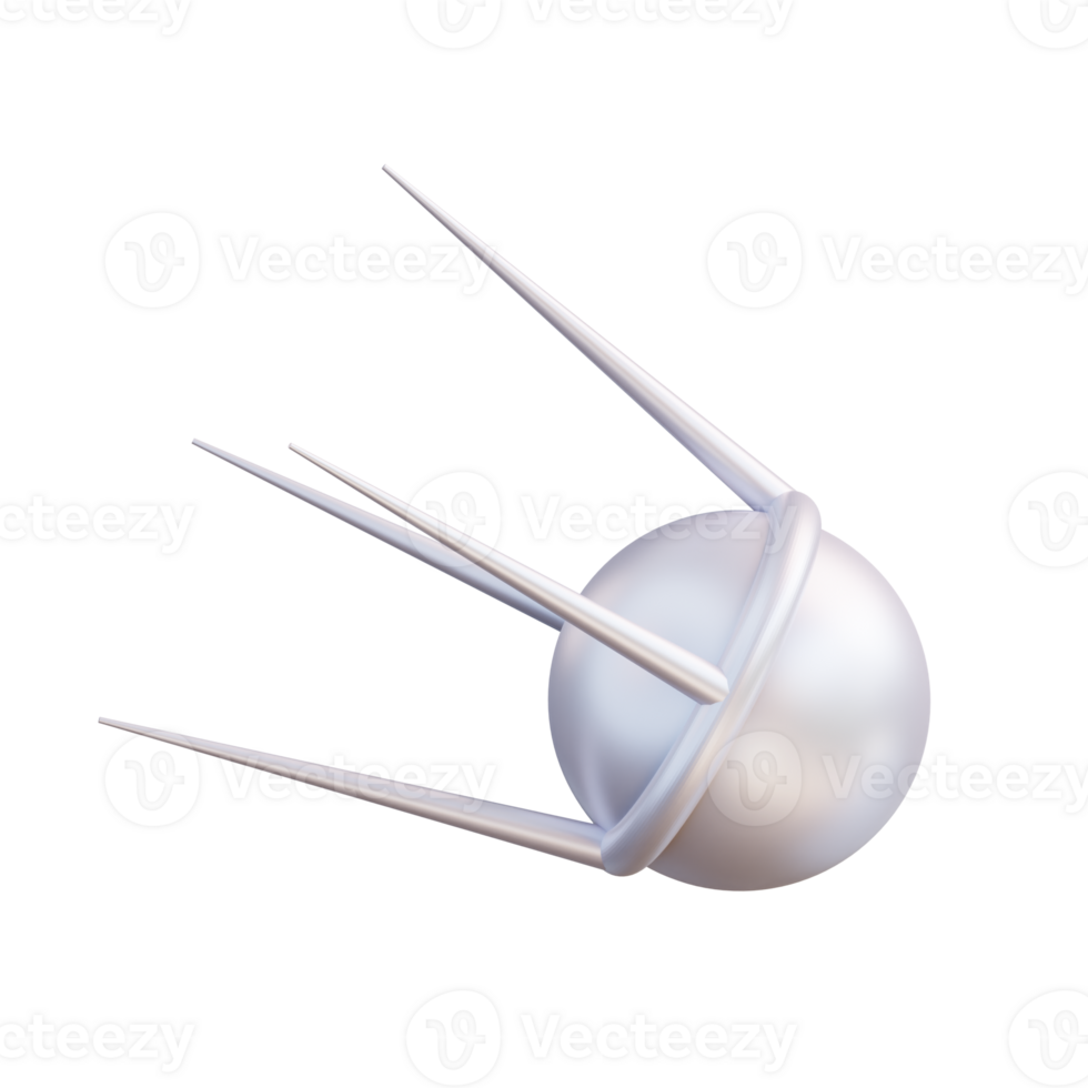 3d illustration of natural satellite png