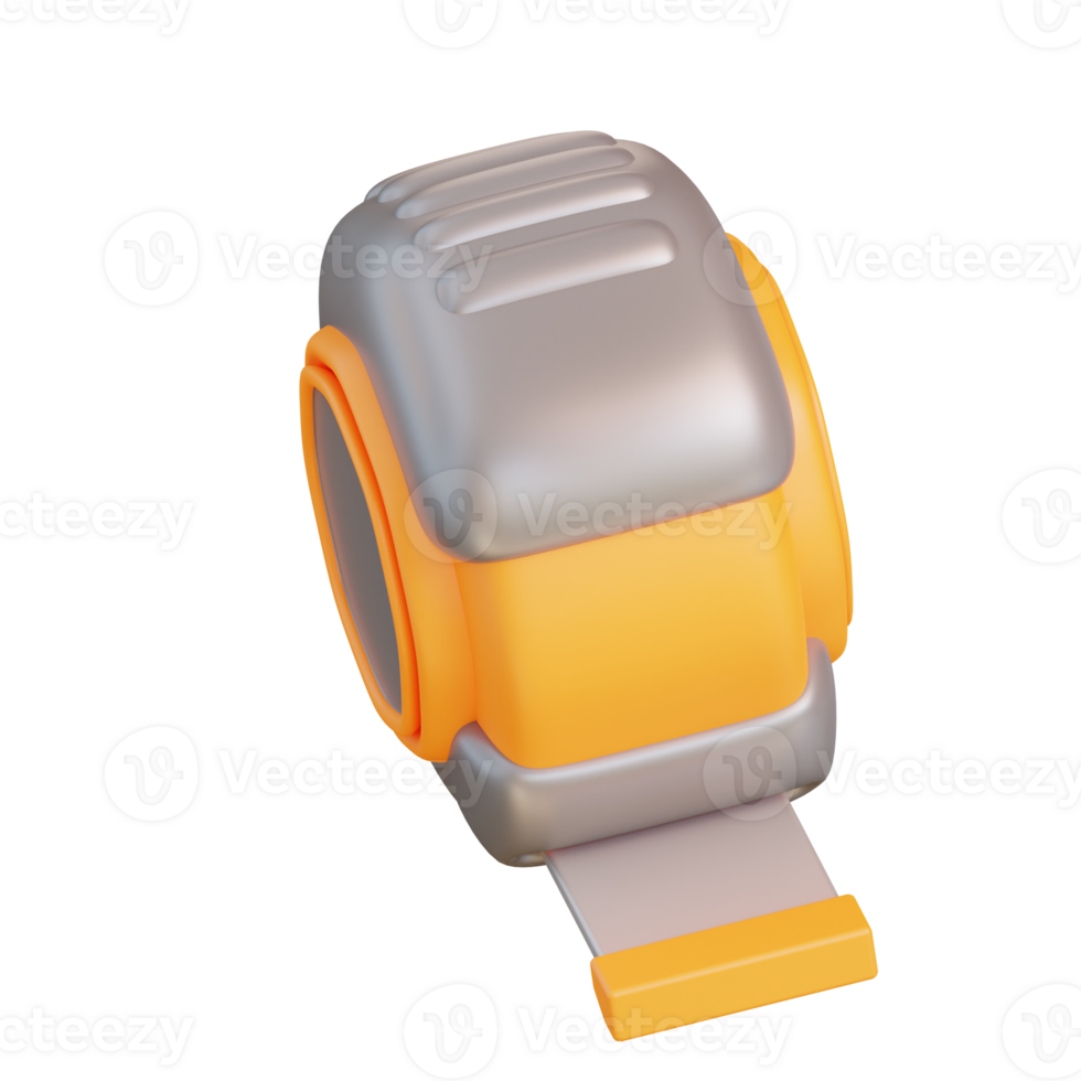 3d illustration measurement tape png