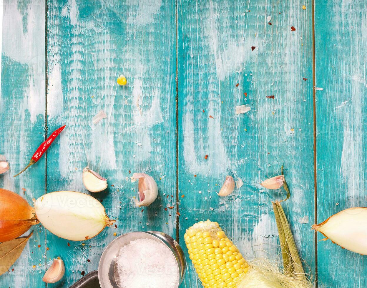Food ingredients for a soup photo