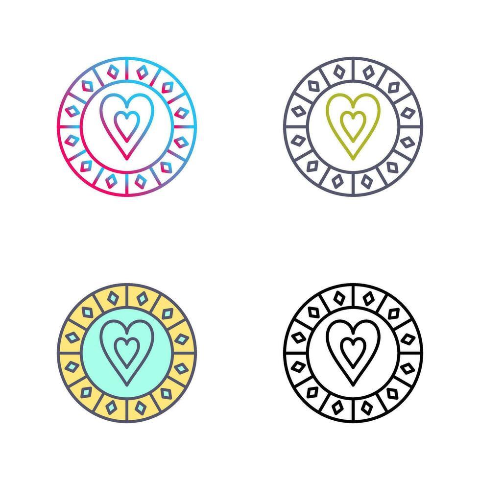 Heart Chip Vector Icon