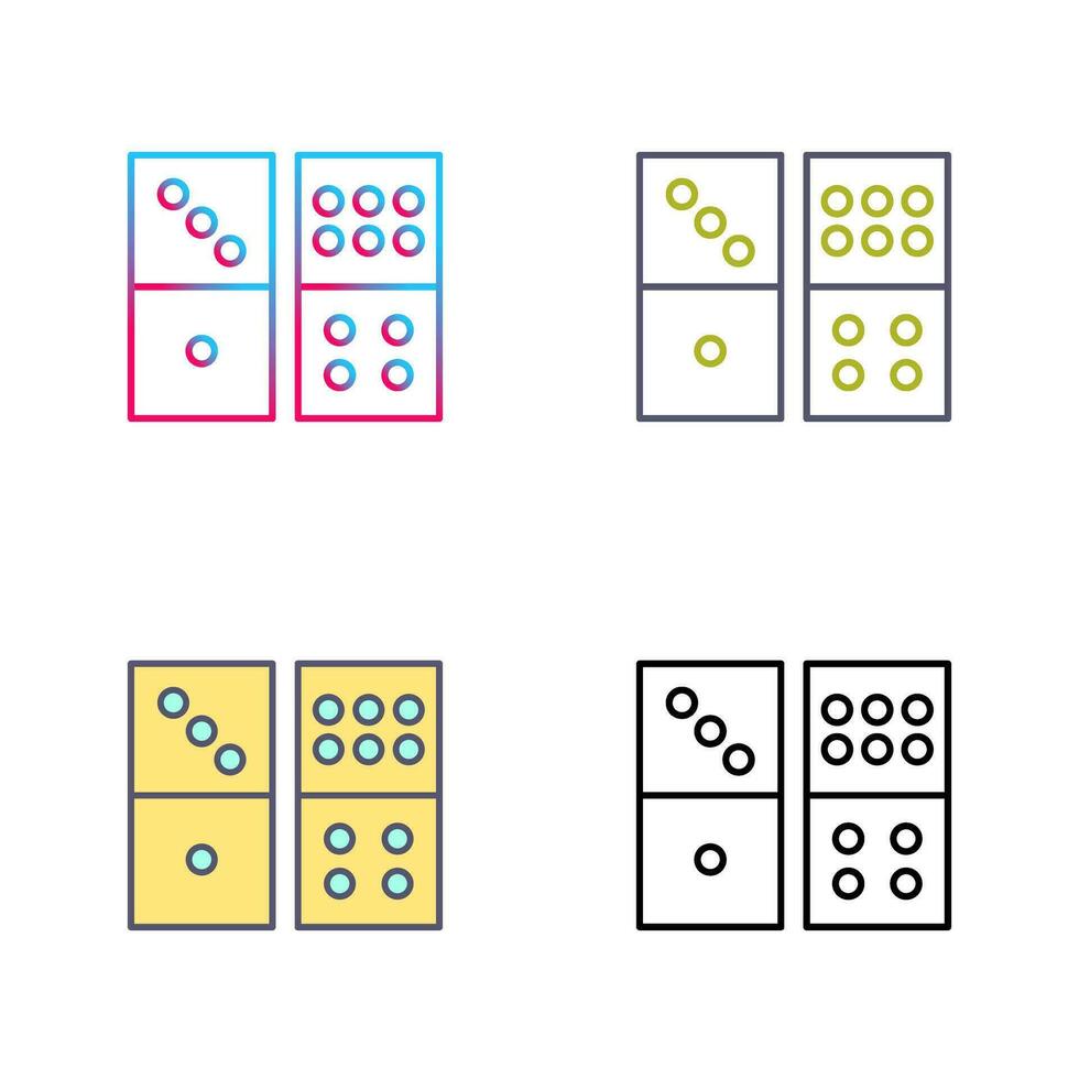 Domino Game Vector Icon