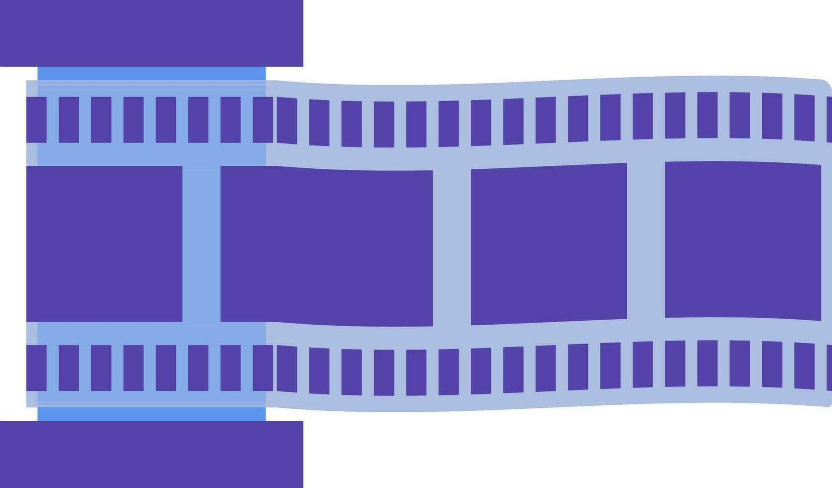 carrete con marco icono en cine concepto. vector