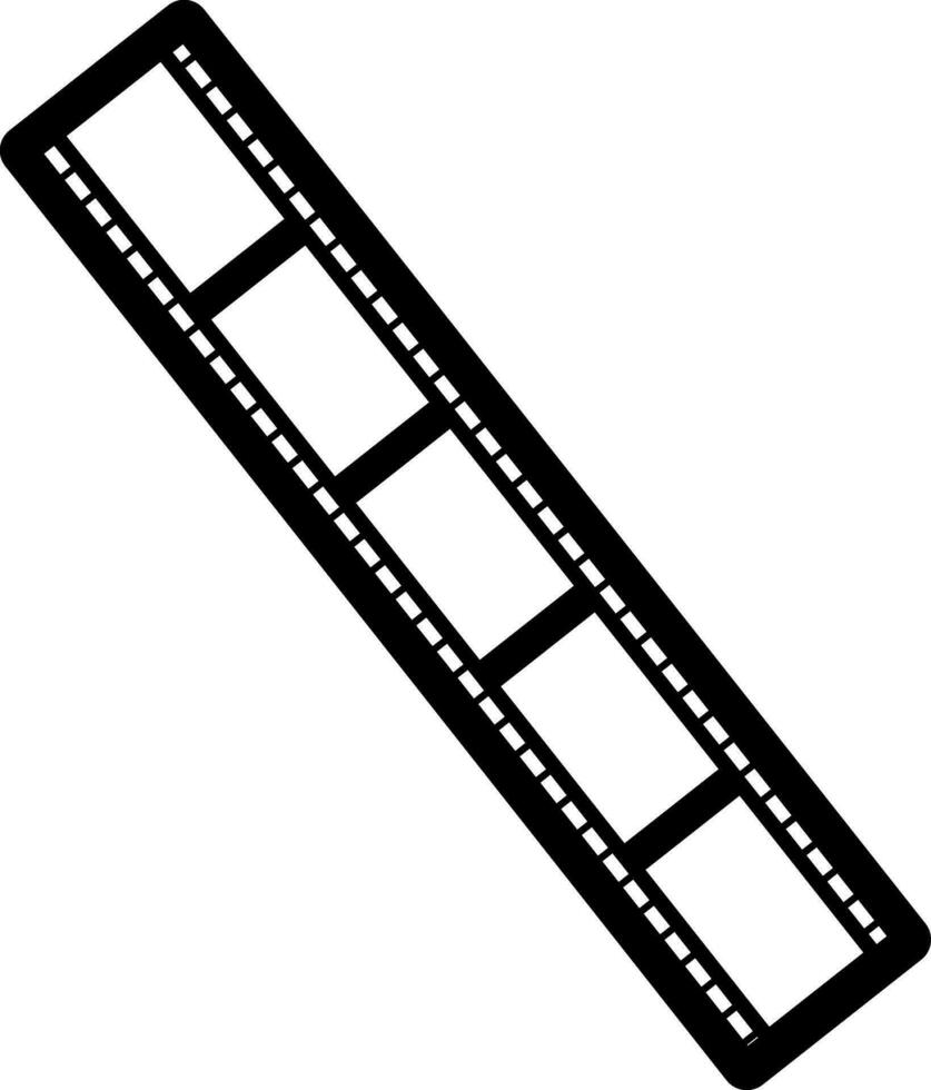 Black and white film strip. vector