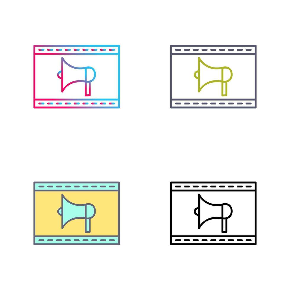 Unique Internet Ads Vector Icon