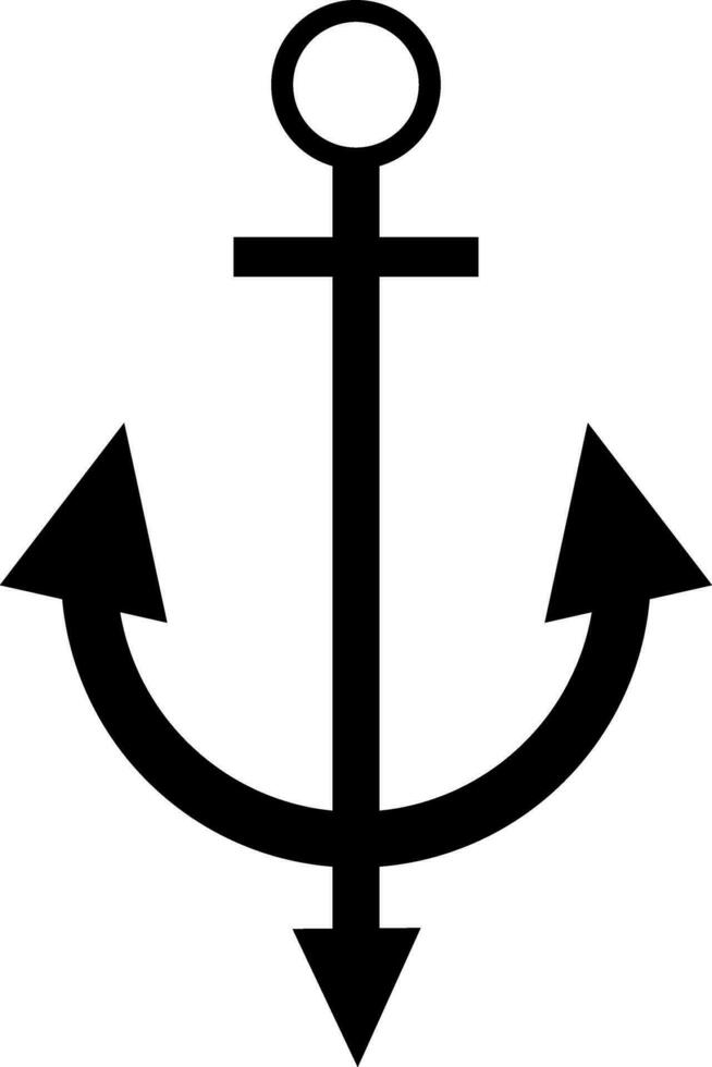 Vector Anchor sign or symbol.